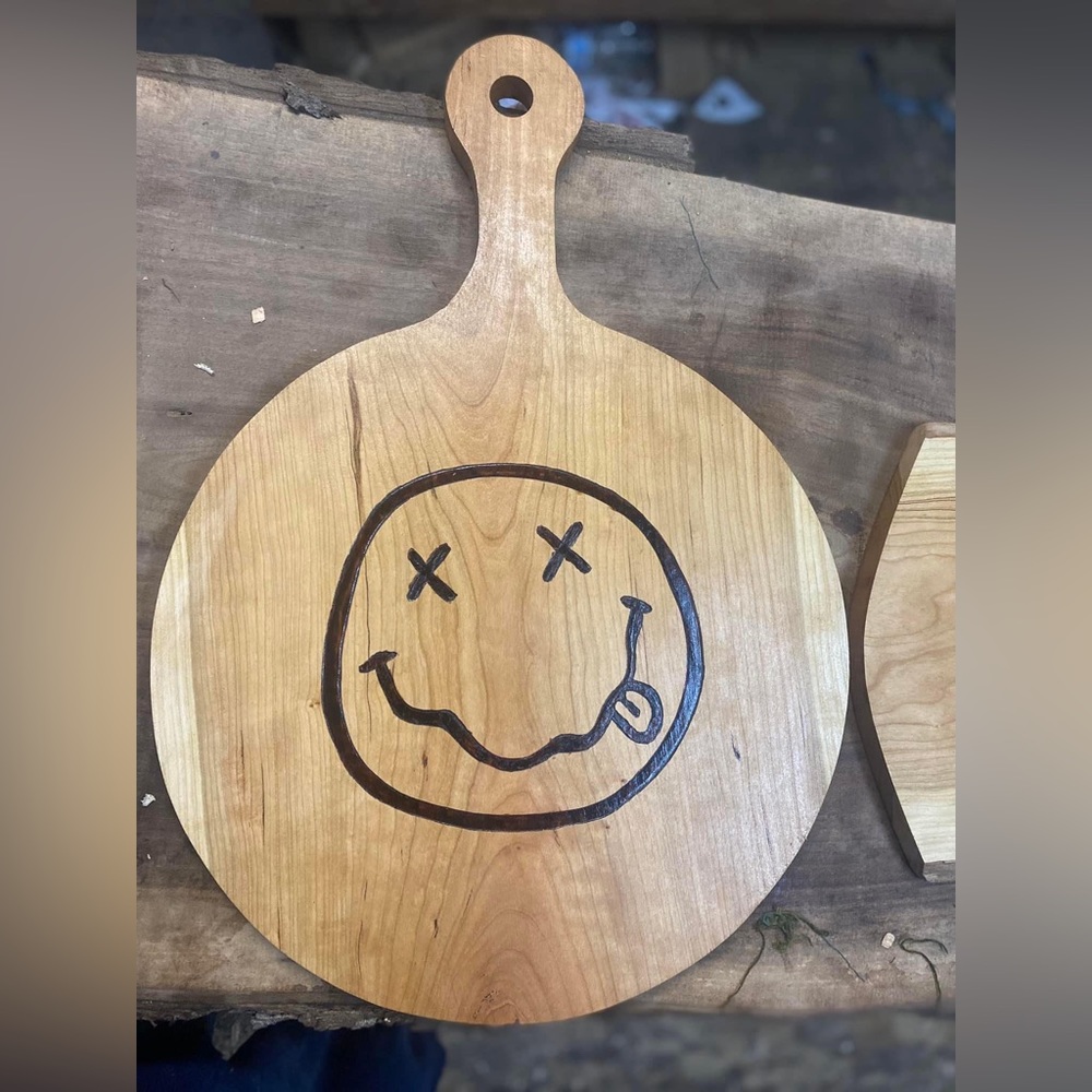 Nirvana guitar charcuterie pizza board serving platter Rock n Roll Great Xmas